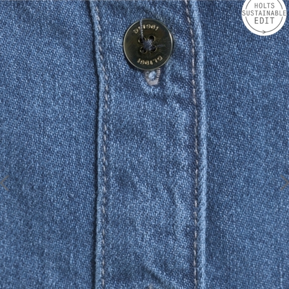 NWT | Lisette Denim Shirt Dress | Structured Tailored Silhouette - Picture 14 of 14